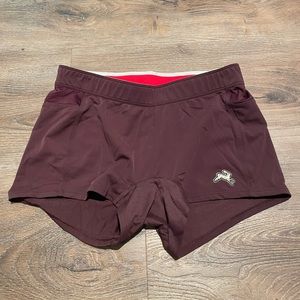 Tracksmith Lane Five spandex shorts